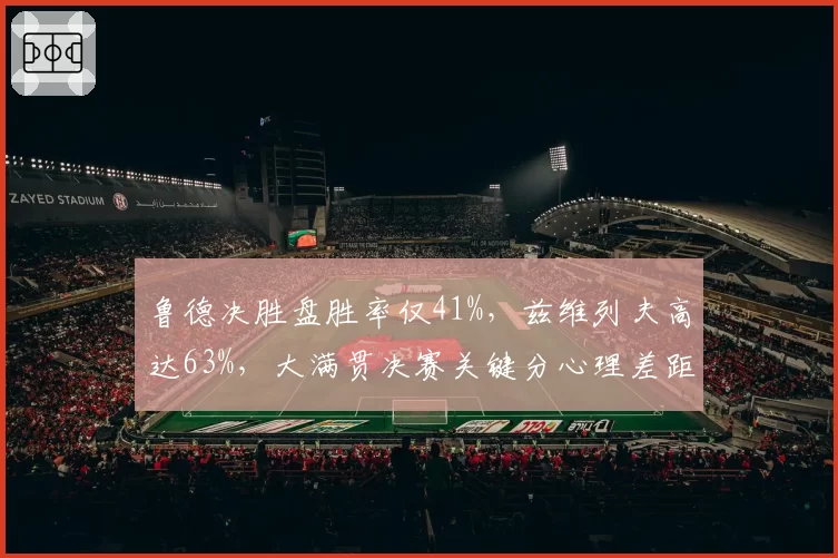 鲁德决胜盘胜率仅41%，兹维列夫高达63%，大满贯决赛关键分心理差距明显